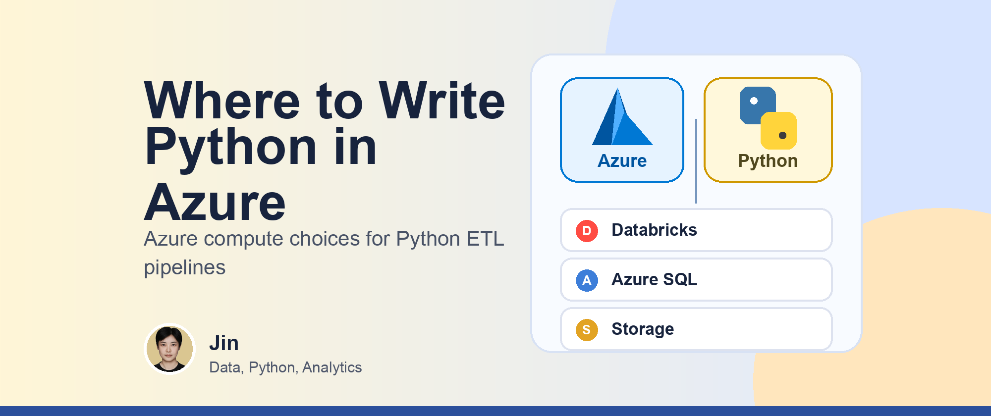 Where to Write Python in Azure - Building the Python ETL Pipeline